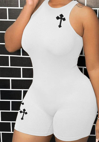 Cross Denim Jumpsuit