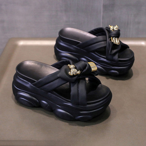 Bow Wedge Shoes