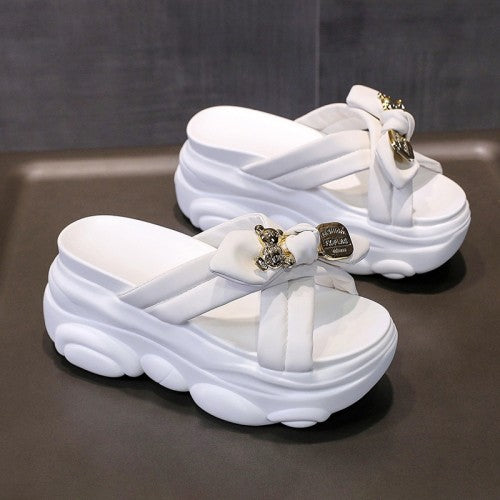 Bow Wedge Shoes