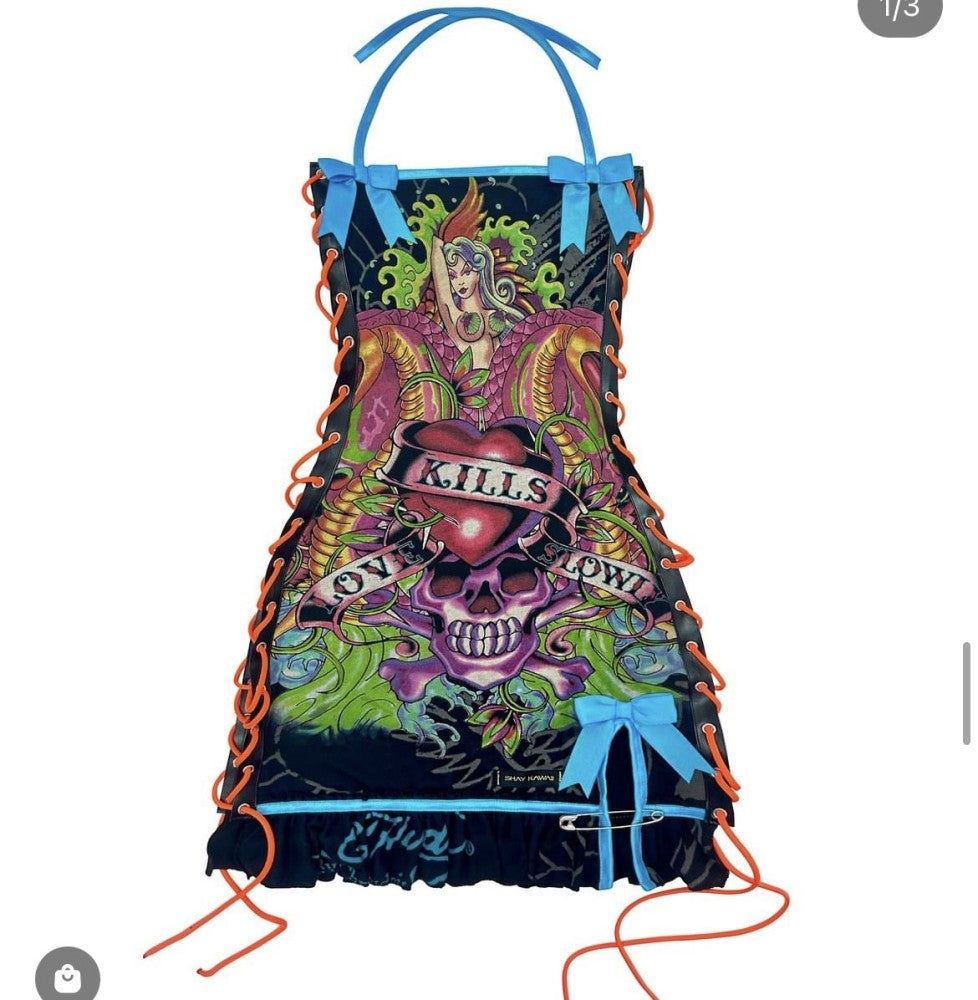 Custom Drawstring Skull Dress