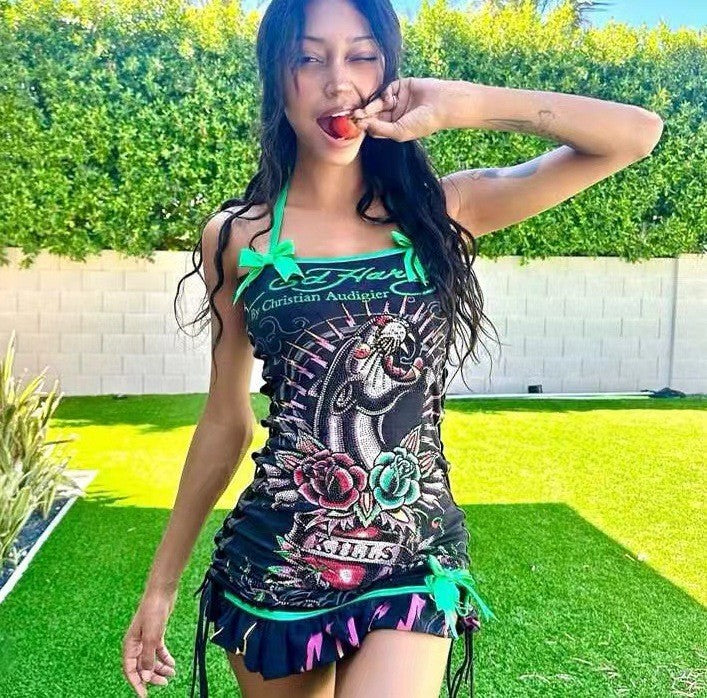 Custom Drawstring Skull Dress