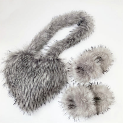 Furry Bag Shoe Set