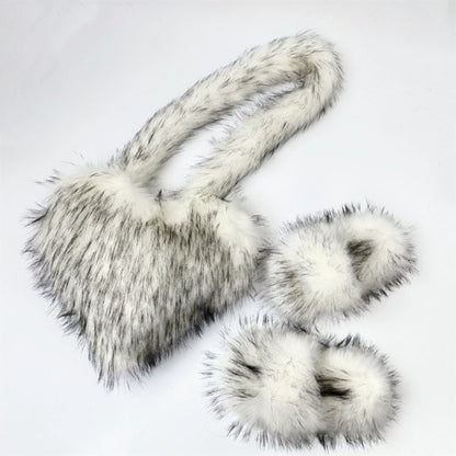 Furry Bag Shoe Set