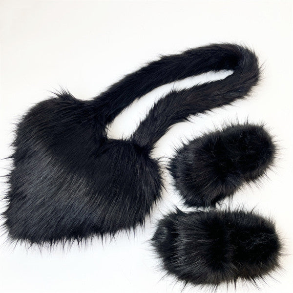 Furry Bag Shoe Set