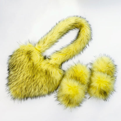 Furry Bag Shoe Set