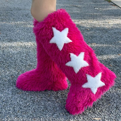 Star Fur Boots