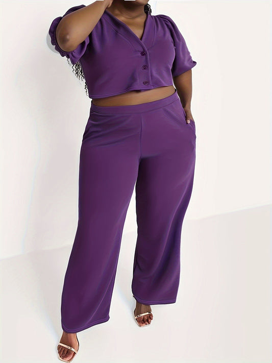 Laya Plus Size Pants Set