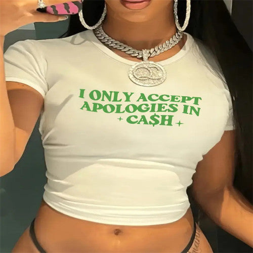 Apologies In Cash Crop Top