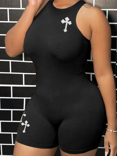 Cross Denim Jumpsuit