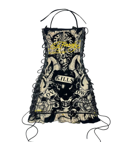 Custom Drawstring Skull Dress