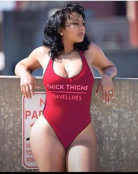Thick Thighs Save Lives One Piece