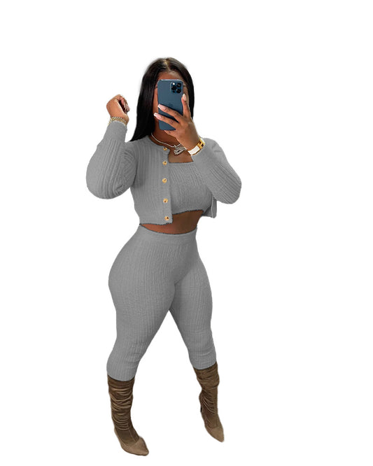 Knit Three Piece Set