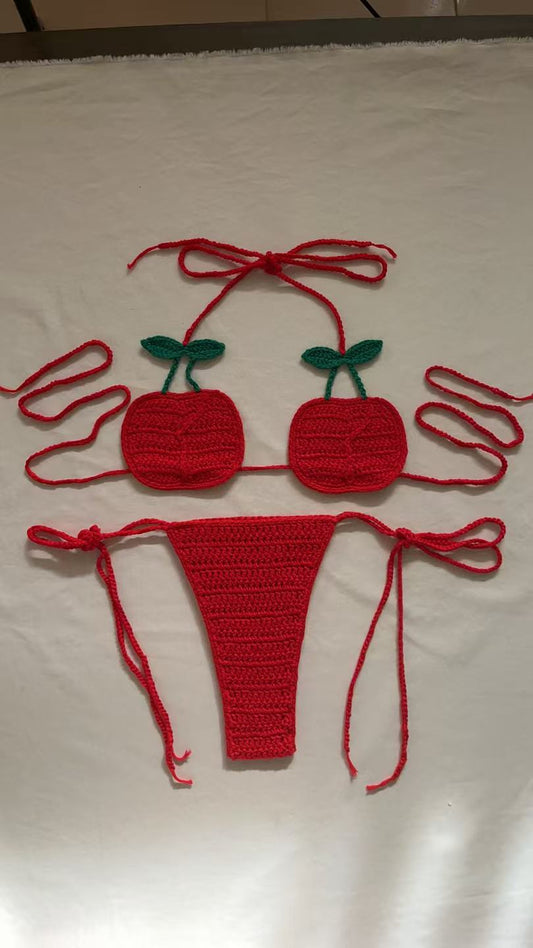Red Crochet Set
