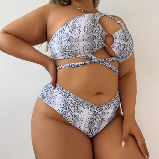 Snake Skin Plus Size Swimset