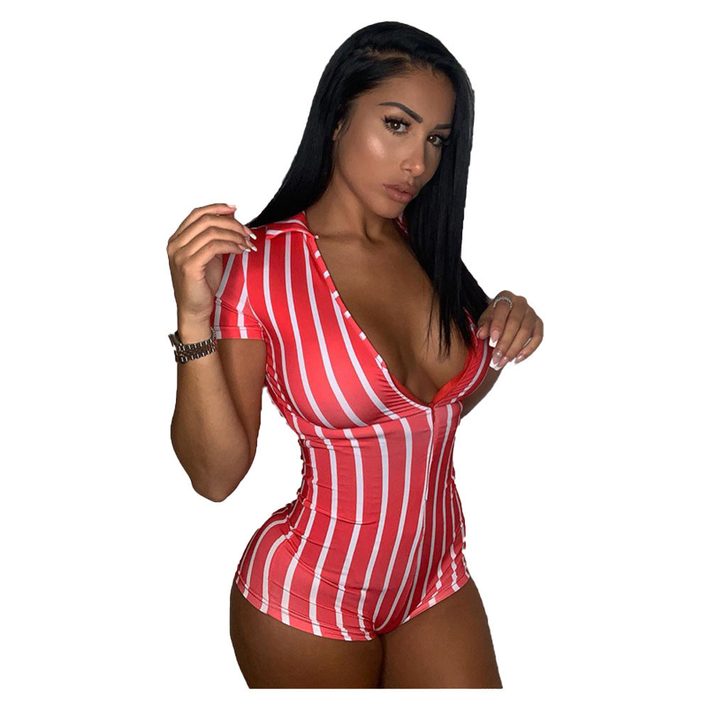 Sexy Striped Jumpsuit
