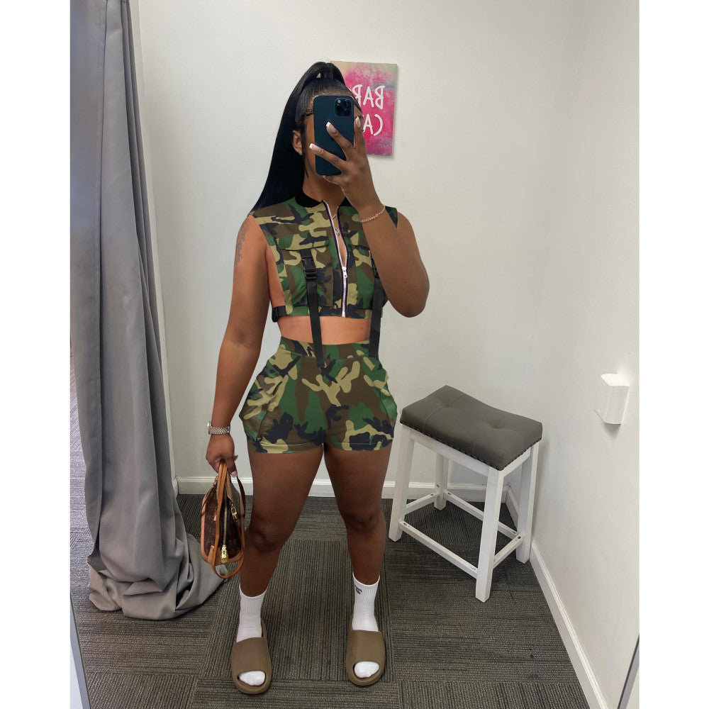 Camouflage Two Piece Set