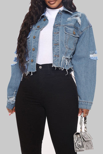 Cropped Denim Jacket