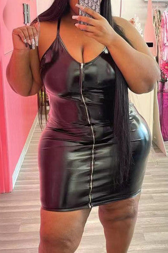 The Leather Dress (Plus Size)