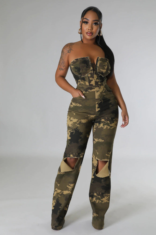 Camouflage Jumpsuit